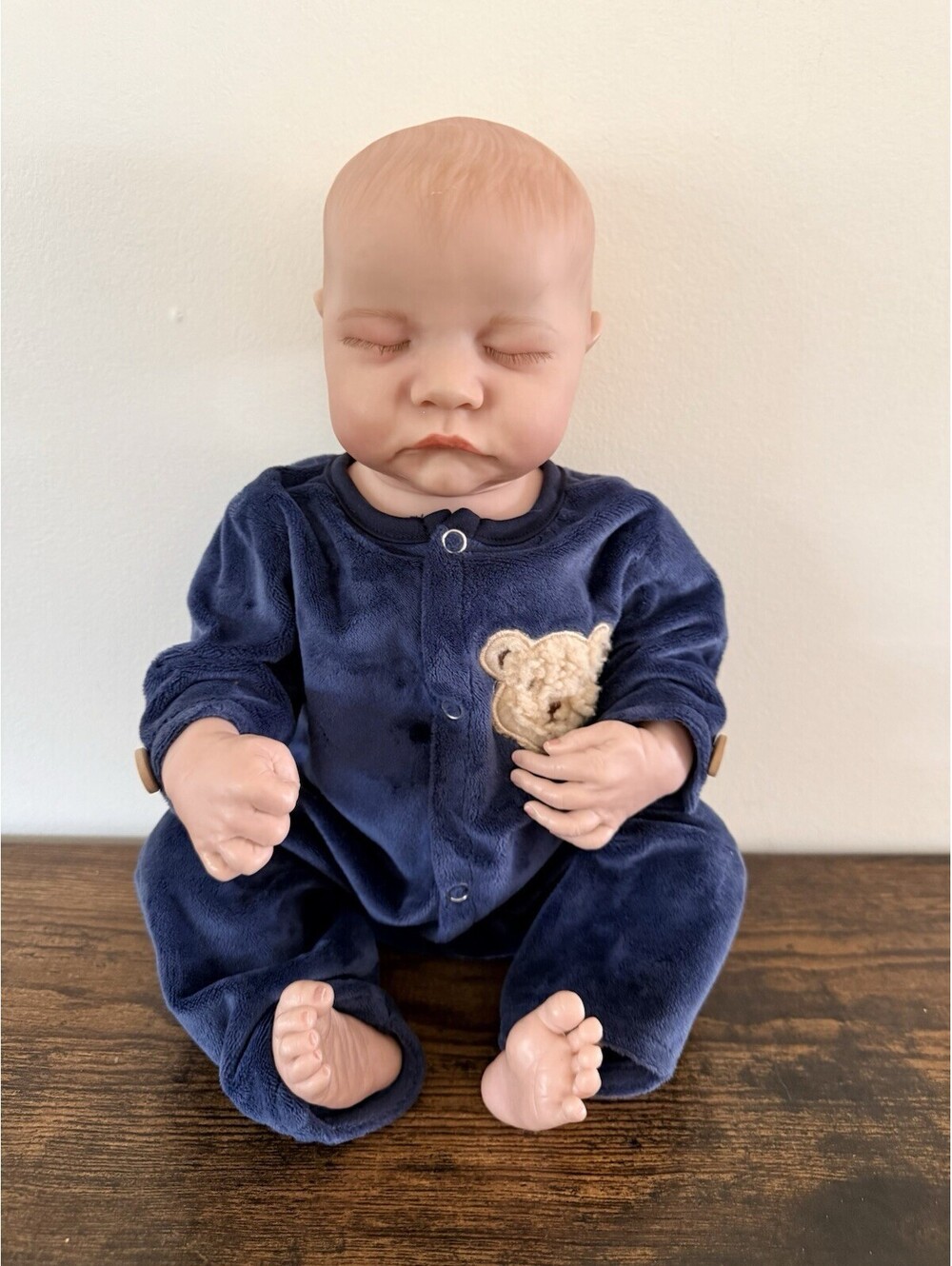 Anatomical Baby Boy Doll 16 inches Realistic Soft Vinyl Preemie with Soft Outfit